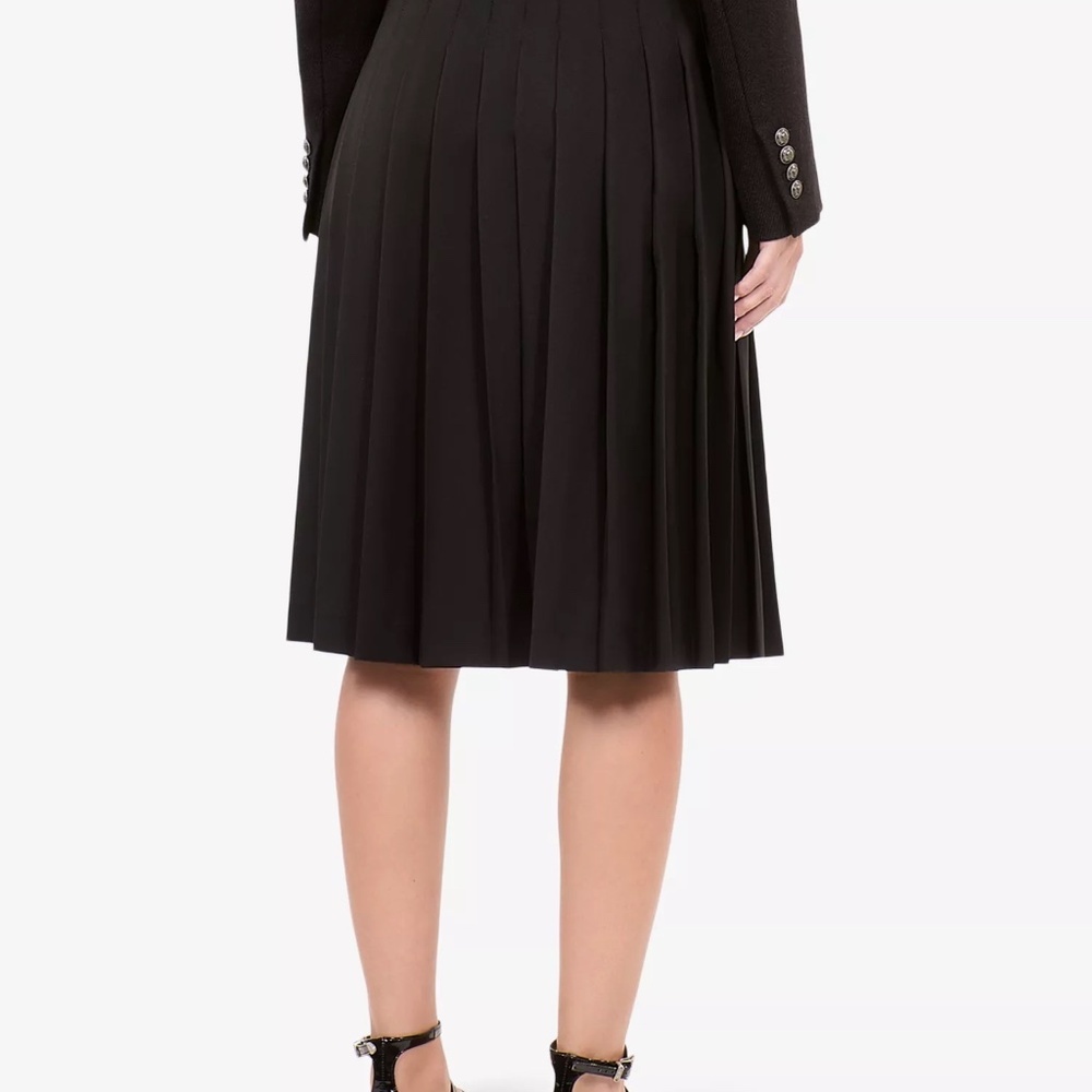 🖤✨ NWT The Kooples Button-Embellished Pleated Wool Midi Skirt | $435 RETAIL! - Picture 4 of 10